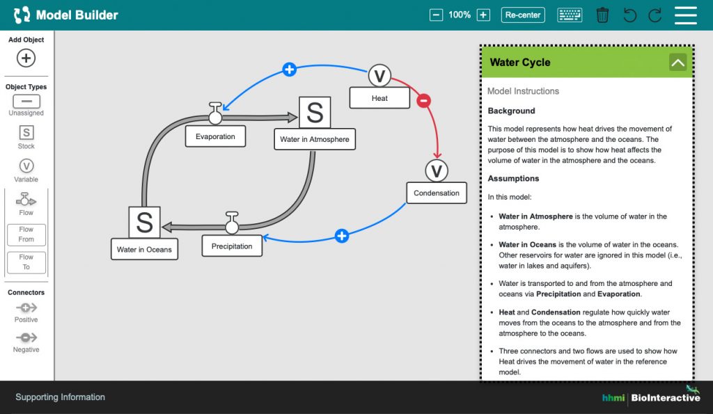 Screenshot of the Model Builder app interface
